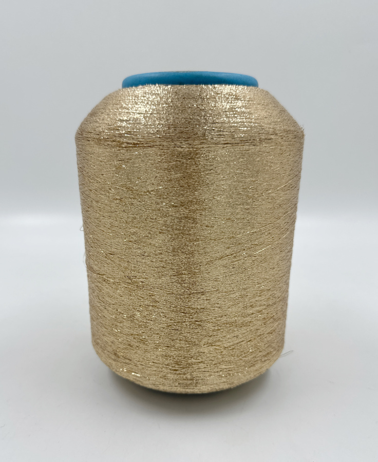 Пряжа Lurex, Italia, па, цвет золотой, 100% па, цвет золотой, Italia — фото пряжи Cozy Wool